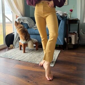 MOTHER Hustler Ankle Fray in Tinsel